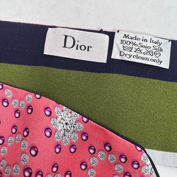 Auth Christian Dior ABCDior Letter E Mitzah Bag Scarf with Box - Like NEW - Picture 5 of 10